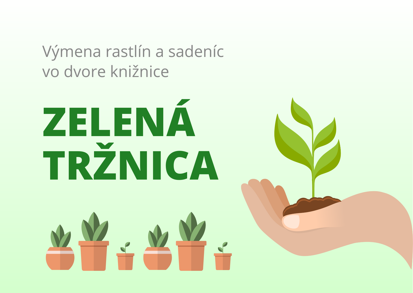 Zelená tržnica: výmena rastlín a sadeníc